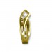 Silberdream GoldDream Creole Geschwungen Zirkonia Ohrring 333er Gold Echtschmuck GDO536WY