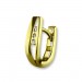 Silberdream GoldDream Creole Geteiltes Rechteck Zirkonia Ohrring 333er Gold GDO537WY