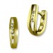 Silberdream GoldDream Creole geteiltes Rechteck Zirkonia Ohrring 333er Gold GDO537WY
