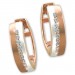 Silberdream GoldDream Creole Glamour Line Zirkonia Ohrring 333 Gold Echtschmuck GDO5121E