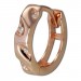 Silberdream GoldDream Creole Glamour Zirkonia Ohrring 333er Rosegold Echtschmuck GDO5031E