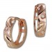 Silberdream GoldDream Creole Glamour Zirkonia Ohrring 333er Rosegold Echtschmuck GDO5031E