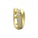 Silberdream GoldDream Creole Glamour Zirkonia Weiß Ohrring 333 Gold Echtschmuck GDO526WY
