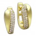 Silberdream GoldDream Creole Glamour Zirkonia weiß Ohrring 333 Gold Echtschmuck GDO526WY
