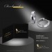 Silberdream GoldDream Creole Glanz Ohrring 333er Weißgold Echtschmuck Unisex GDO5051J