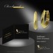 Silberdream GoldDream Creole Glanz Oval 15mm Ohrring 333er Gelbgold Echtschmuck GDO5675Y
