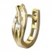 Silberdream GoldDream Creole Leaf Mit Zirkonia Ohrring 333er Gelbgold GDO5633Y