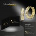 Silberdream GoldDream Creole Line Zirkonia Ohrring 333er Gelbgold Echtschmuck GDO5696Y