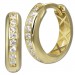 Silberdream GoldDream Creole Line Zirkonia Ohrring 333er Gelbgold Echtschmuck GDO5696Y