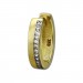 Silberdream GoldDream Creole Line Zirkonia Weiß Ohrring 333 Gelbgold Echtschmuck GDO528WY