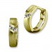 Silberdream GoldDream Creole Linie Zirkonia weiß Ohrring 333 Gelbgold Echtschmuck GDO542WY