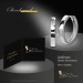 Silberdream GoldDream Creole Massiv Glanz 16mm Ohrring 333er Weißgold Echtschmuck GDO5660J