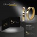 Silberdream GoldDream Creole Massiv Glanz 19mm Ohrring 333er Gelbgold Echtschmuck GDO5659Y