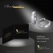 Silberdream GoldDream Creole Matt Ohrring 333er Weißgold Echtschmuck Unisex GDO5051M