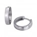 Silberdream GoldDream Creole Matt Ohrring 333er Weißgold Echtschmuck unisex GDO5051M
