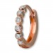 Silberdream GoldDream Creole Mit Weißen Zirkonia Ohrring 333er Roségold GDO5628E