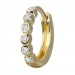 Silberdream GoldDream Creole Mit Weißen Zirkonia Ohrring 333er Gelbgold GDO5628Y