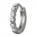 Silberdream GoldDream Creole Mit Weißen Zirkonia Ohrring 333er Weißgold GDO5628J