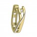 Silberdream GoldDream Creole Modern Zirkonia Bicolor Ohrring 333 Gold Echtschmuck GDO5626Y
