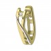 Silberdream GoldDream Creole Modern Zirkonia Bicolor Ohrring 333 Gold Echtschmuck GDO5626Y