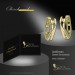 Silberdream GoldDream Creole Modern Zirkonia Bicolor Ohrring 333 Gold Echtschmuck GDO5626Y