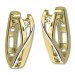 Silberdream GoldDream Creole Modern Zirkonia bicolor Ohrring 333 Gold Echtschmuck GDO5626Y