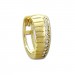 Silberdream GoldDream Creole Muster Zirkonia Weiß Ohrring 333 Gold Echtschmuck GDO523WY
