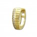 Silberdream GoldDream Creole Muster Zirkonia Weiß Ohrring 333 Gold Echtschmuck GDO523WY