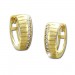 Silberdream GoldDream Creole Muster Zirkonia weiß Ohrring 333 Gold Echtschmuck GDO523WY