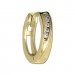 Silberdream GoldDream Creole Plain Zirkonia Ohrring 333 Gold Echtschmuck GDO5634Y