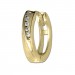 Silberdream GoldDream Creole Plain Zirkonia Ohrring 333 Gold Echtschmuck GDO5634Y
