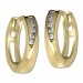 Silberdream GoldDream Creole Plain Zirkonia Ohrring 333 Gold Echtschmuck GDO5634Y