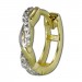 Silberdream GoldDream Creole Ranke Zirkonia Ohrring 333 Gelbgold Echtschmuck GDO5041Y