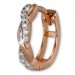 Silberdream GoldDream Creole Ranke Zirkonia Ohrring 333 Roségold Echtschmuck GDO5041E