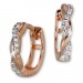 Silberdream GoldDream Creole Ranke Zirkonia Ohrring 333 Roségold Echtschmuck GDO5041E