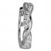 Silberdream GoldDream Creole Ranke Zirkonia Ohrring 333 Weißgold GDO5041J