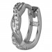 Silberdream GoldDream Creole Ranke Zirkonia Ohrring 333 Weißgold GDO5041J