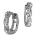 Silberdream GoldDream Creole Ranke Zirkonia Ohrring 333 Weißgold GDO5041J