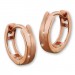 Silberdream GoldDream Creole Rose 333 Roségold Ohrring Echtschmuck GDO5111E