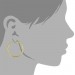 Silberdream GoldDream Creole Schliff 40mm Ohrring 333 Gelbgold Echtschmuck GDO0014Y