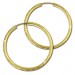 Silberdream GoldDream Creole Schliff 40mm Ohrring 333 Gelbgold Echtschmuck GDO0014Y