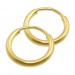 Silberdream GoldDream Creole Simply 15mm Ohrring 333 Gelbgold Echtschmuck GDO00015Y