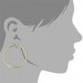Silberdream GoldDream Creole Simply 40mm Ohrring 333 Gelbgold Echtschmuck GDO0004Y