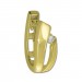 Silberdream GoldDream Creole Swing Oval Zirkonia Ohrring 333 Gold Echtschmuck GDO5620Y