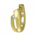 Silberdream GoldDream Creole Swing Oval Zirkonia Ohrring 333 Gold Echtschmuck GDO5620Y