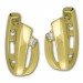Silberdream GoldDream Creole Swing oval Zirkonia Ohrring 333 Gold Echtschmuck GDO5620Y