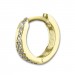 Silberdream GoldDream Creole Tiny Zirkonia Weiß Ohrring 333 Gold Echtschmuck GDO543WY