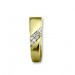 Silberdream GoldDream Creole Trapez Zirkonia Ohrring 333 Gelbgold Echtschmuck GDO534WY