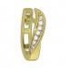 Silberdream GoldDream Creole Turned Oval Zirkonia Ohrring 333 Gold Echtschmuck GDO5623Y