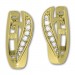 Silberdream GoldDream Creole Turned oval Zirkonia Ohrring 333 Gold Echtschmuck GDO5623Y
